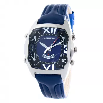 CHRONOTECH MAN CT7677M-03 45mm Analoginis Kvarcinis Chronografas Juodas Ciferblatas Odinis Dirželis