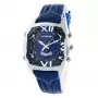 CHRONOTECH MAN CT7677M-03 45mm Analoginis Kvarcinis Chronografas Juodas Ciferblatas Odinis Dirželis