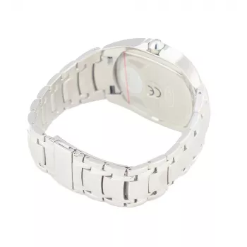 CHRONOTECH MAN CT7988M-65M Analoginis kvarcinis laikrodis 41mm Nerūdijantis plienas Juodas ciferblatas Sidabrinė Milano apyrankė