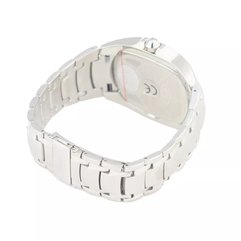 CHRONOTECH MAN CT7988M-65M Analoginis kvarcinis laikrodis 41mm Nerūdijantis plienas Juodas ciferblatas Sidabrinė Milano apyrankė