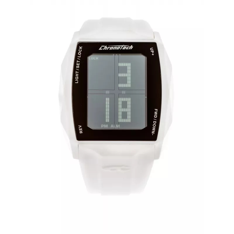 CHRONOTECH MAN RW0024 40mm Analoginis Kvarcinis Laikrodis Juodas Ciferblatas Odinis Dirželis