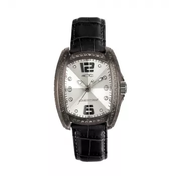 CHRONOTECH Woman RW0001 Quartz Analog Watch 30mm White Leather Strap
