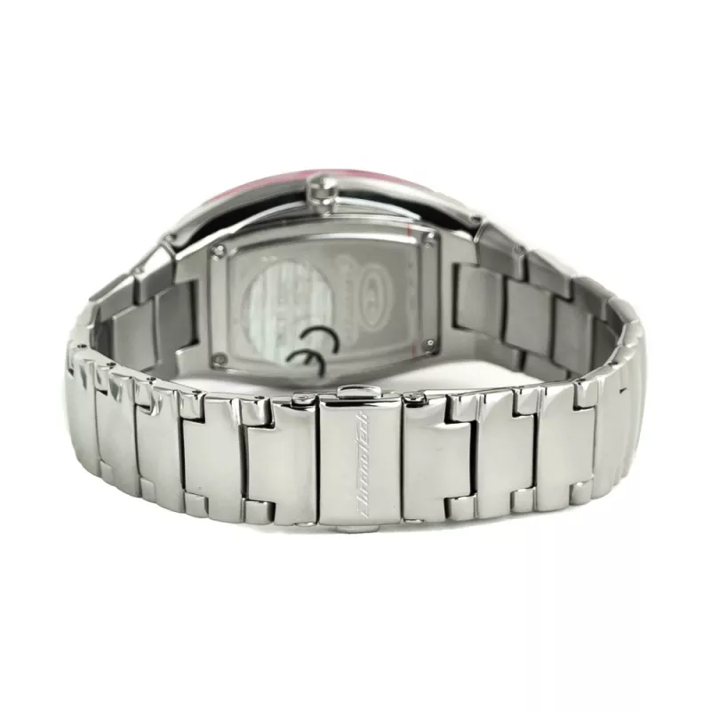 CHRONOTECH Women's Quartz Analog Watch CT7065L-25M 30mm Silver Stainless Steel Mesh Bracelet