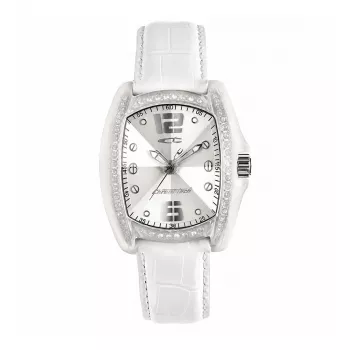 Chronotech Women's RW0002 Analog Quartz Watch 35mm White Leather
