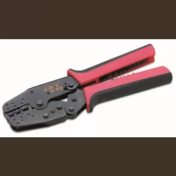 Cimco 5 dalių presavimo replių rinkinys su keičiamais antgaliais izoliuotiems ir neizoliuotiems jungikliams, 0,5-6 mm², Click 'n' Crimp 106002
