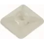 CIMCO kabliukų tvirtinimo pagrindas 27x27 mm natūralus PA66 klijų/sraigtų tvirtinimas kabliukams iki 9 mm 181384