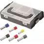 Cimco L-Boxx Mini izoliuotų gnybtų įvorių rinkinys 438010, 475 vnt., 0,75-10 mm², DIN 46228-4