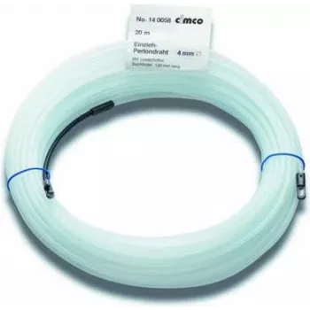CIMCO Perlon traukimo viela 15m, 3mm, balta, su kilpele 140056