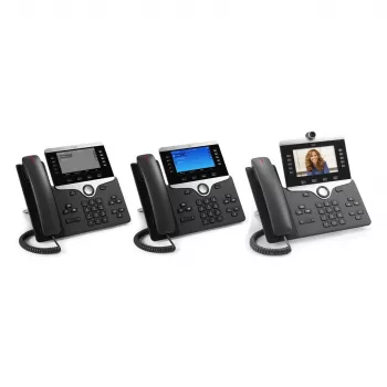 Cisco IP Phone 8851 - Anglies spalvos VoIP stalinis telefonas su SIP, Gigabit Ethernet, Bluetooth ir PoE