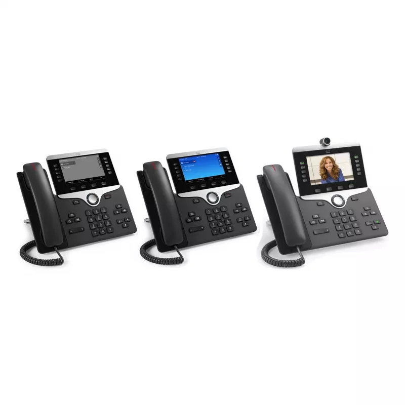 Cisco IP Phone 8851 - Anglies spalvos VoIP stalinis telefonas su SIP, Gigabit Ethernet, Bluetooth ir PoE