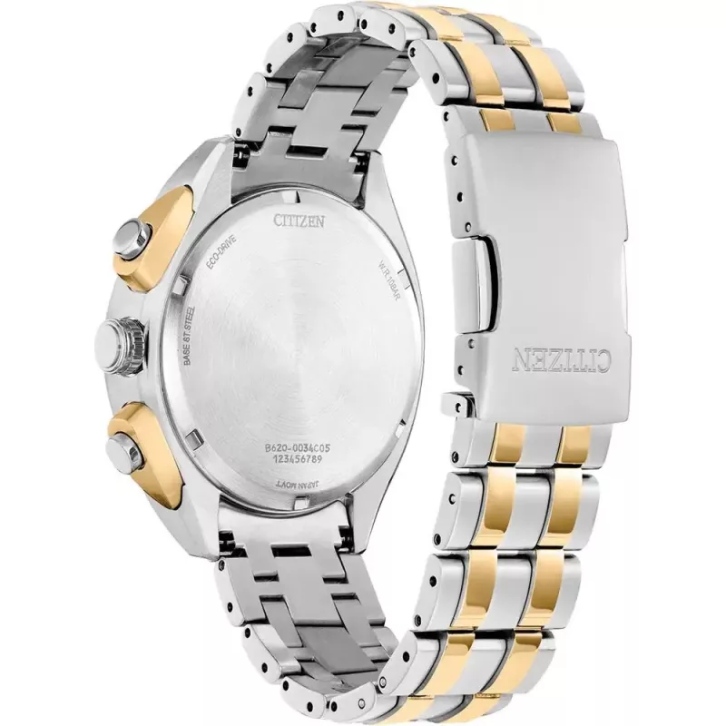 CITIZEN Eco-Drive Chronograph Vyriškas Laikrodis CA4544-53L 43mm Mėlynas Ciferblatas Nerūdijantis Plienas