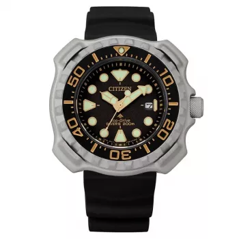 CITIZEN Eco-Drive Diver's Watch BN0220-16E 46.5mm Black Ion-Plated Stainless Steel