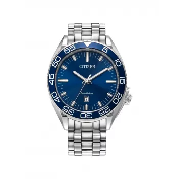CITIZEN Eco-Drive vyrų laikrodis AW1770-53L 42mm nerūdijančio plieno mėlynas ciferblatas
