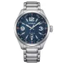 CITIZEN Eco-Drive Vyrų Laikrodis AW1830-88L 42,6mm Nerūdijantis Plienas Mėlynas Ciferblatas