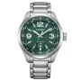 CITIZEN Eco-Drive Vyrų Laikrodis AW1830-88X 42,6mm Nerūdijantis Plienas Žalias Ciferblatas