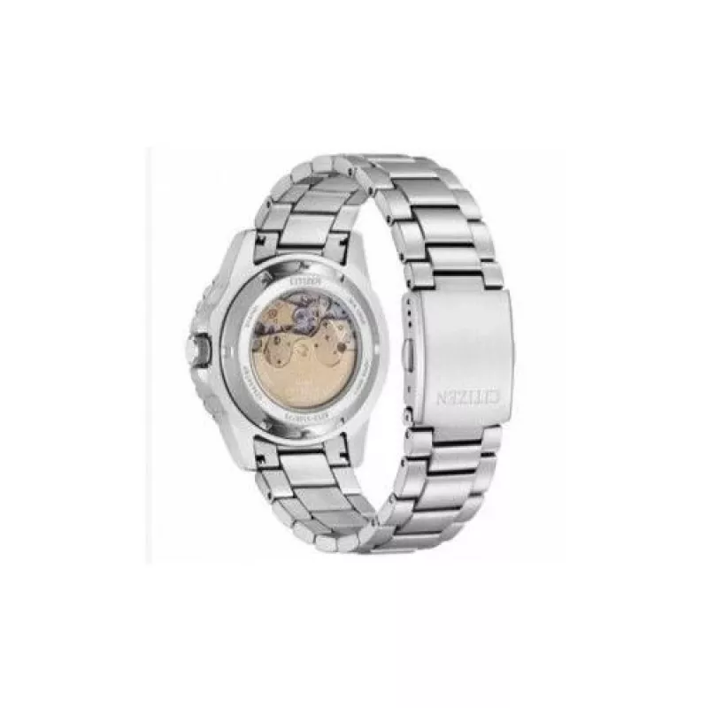 CITIZEN Vyriškas automatinis nardymo laikrodis NJ0170-83Z 43mm oranžinis ciferblatas nerūdijantis plienas