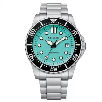 CITIZEN Vyriškas automatinis nardymo laikrodis NJ0170-83Z 43mm oranžinis ciferblatas nerūdijantis plienas