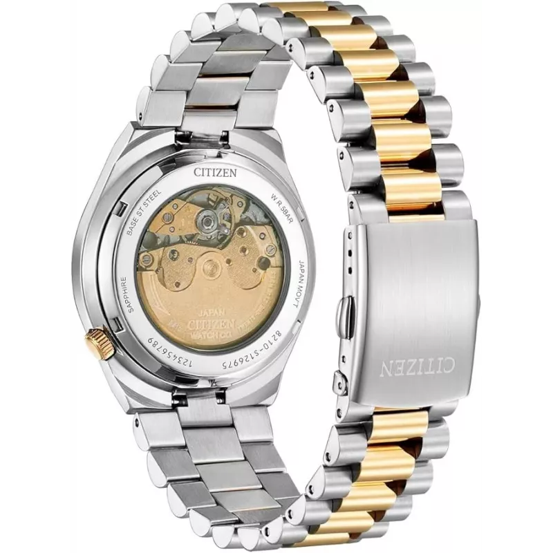 CITIZEN Vyriškas automatinis laikrodis NJ0154-80H 40mm Nerūdijantis plienas Pilkas ciferblatas