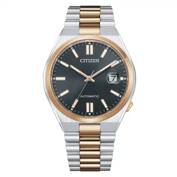 CITIZEN Vyriškas automatinis laikrodis NJ0154-80H 40mm Nerūdijantis plienas Pilkas ciferblatas
