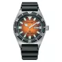 CITIZEN Vyriškas automatinis laikrodis NY0120-01Z 41mm Oranžinis ciferblatas Poliuretano dirželis
