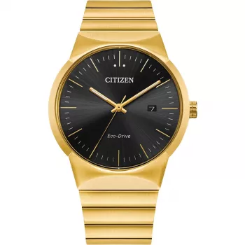 CITIZEN Vyriškas Eco-Drive laikrodis BM7582-56E 40mm Nerūdijantis plienas Juodas ciferblatas