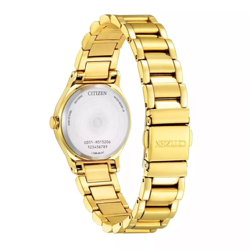 CITIZEN Women's Eco-Drive Watch EM0737-58E 28mm Stainless Steel Diamond Bezel