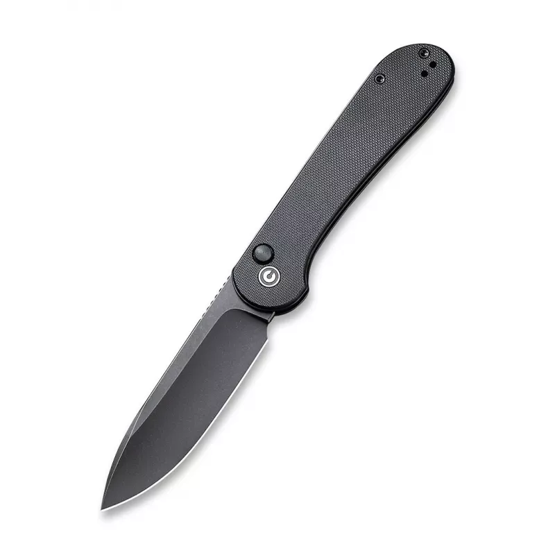 CIVIVI Button Lock Elementum sulankstomas peilis, juodas G10, Nitro-V