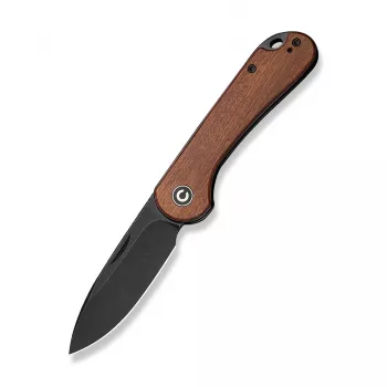 CIVIVI Elementum Slip Joint sulankstomas peilis, Guibourtia medžio rankena, Nitro-V plieno ašmenys, 75 mm