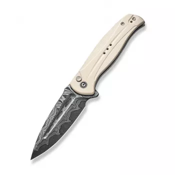 CIVIVI Incindie Damascus G10 Ivory sulankstomas peilis