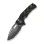 CIVIVI Vexron Damasteel sulankstomas peilis su G10 frezuota juoda ir žalia rankena
