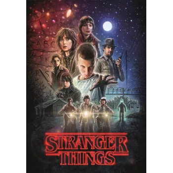 Clementoni Dėlionė 1000 Netflix Stranger Things 1 sezono plakatas