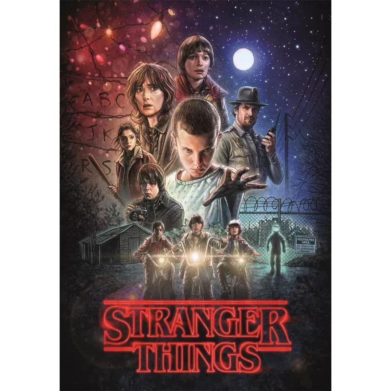 Clementoni Dėlionė 1000 Netflix Stranger Things 1 sezono plakatas