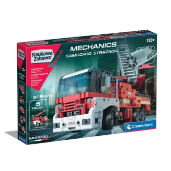 Clementoni Scientific Fun Mechanics Laboratory: Fire Truck Educational Construction Kit (Polish Language) 50728
