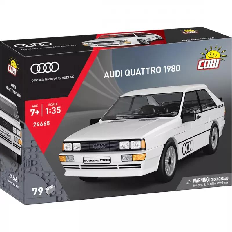 Cobi Audi Quattro 1980 White 1:35 Scale Building Blocks Set