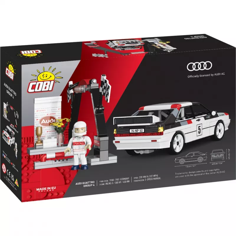 Cobi Audi Quattro Group 4 statybiniai blokeliai (1:35 mastelis, 240 dalių)