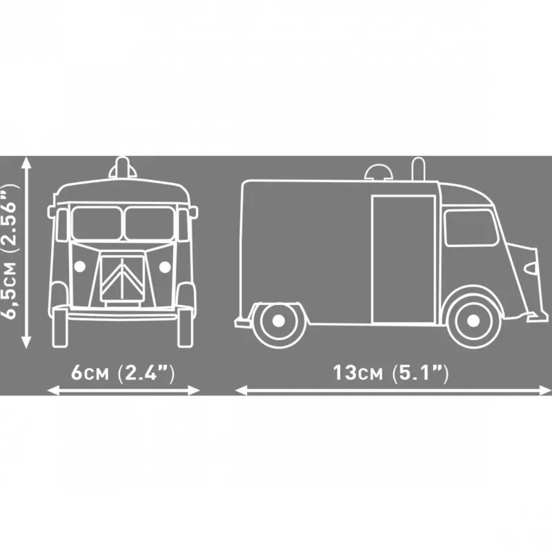 COBI Citroen Type H Policijos statybinių blokelių rinkinys (1:35 mastelis)