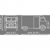COBI Citroen Type H Service plastikinio modelio rinkinys 1:35