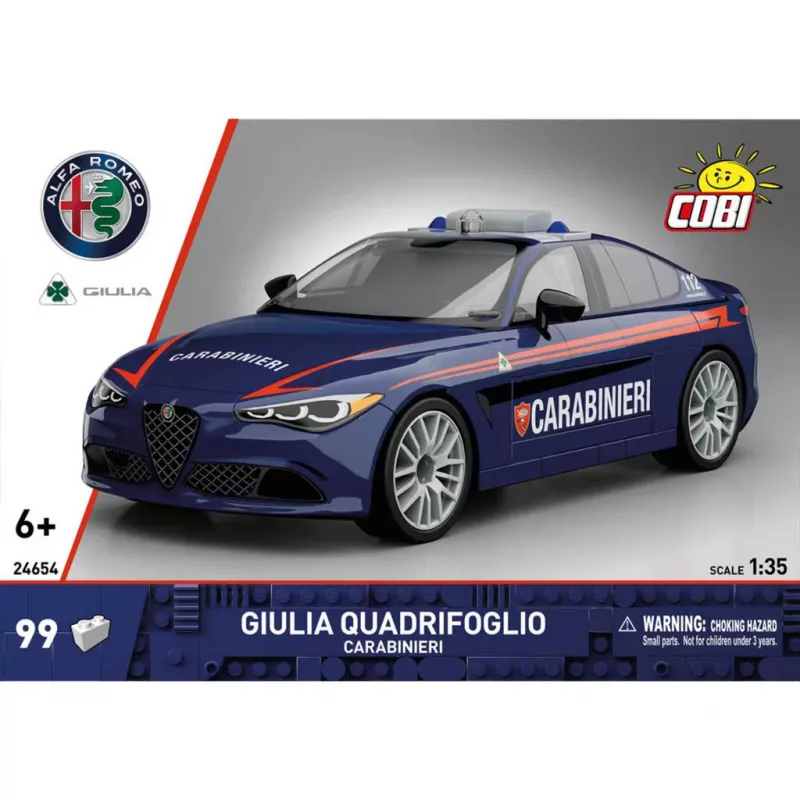 Cobi Giulia Quadrifoglio Carabinieri statybiniai blokeliai 1:35
