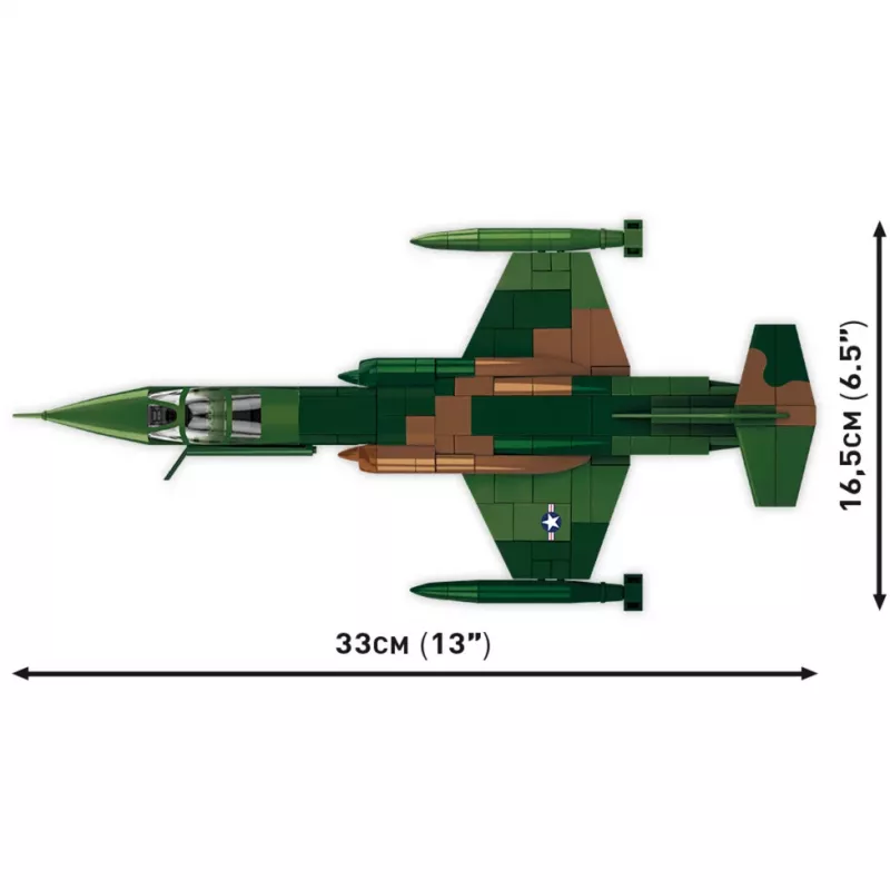 Cobi Lockheed F-104 Starfighter statybiniai blokeliai (370 dalių)