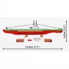 COBI ORP Sokół Polish Submarine Paper Model Kit 1:300