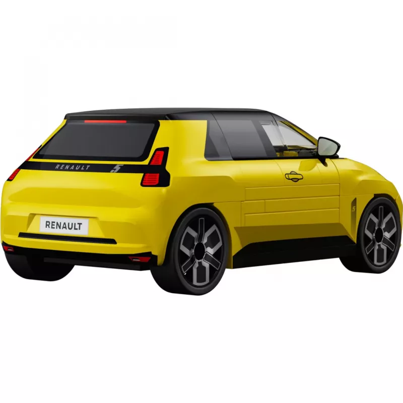 COBI Renault 5 E-Tech geltonas 1:35 mastelio liejimo modelinis automobilis