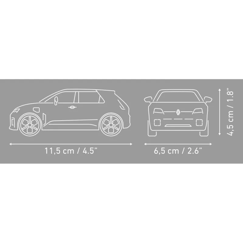 COBI Renault 5 E-Tech geltonas 1:35 mastelio liejimo modelinis automobilis