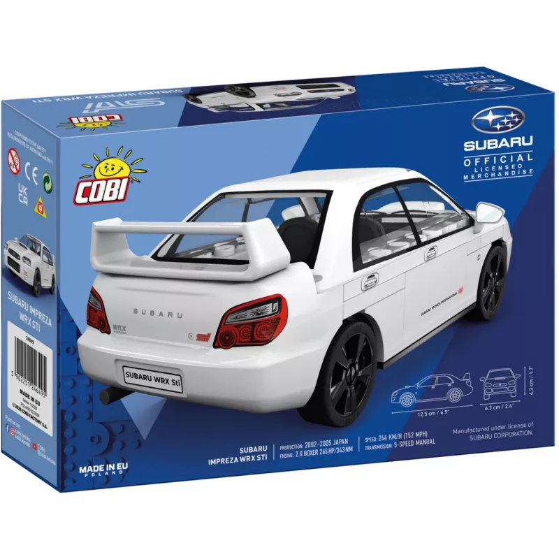 Cobi Subaru Impreza WRX STI konstruktorių rinkinys (1:35 mastelis, 255 dalys)