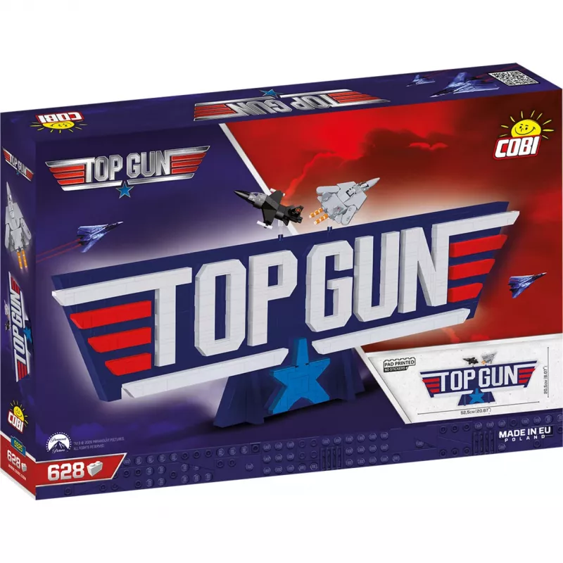 COBI Top Gun Logo F-14 Tomcat Fighter Jet Building Blocks 732 Pieces