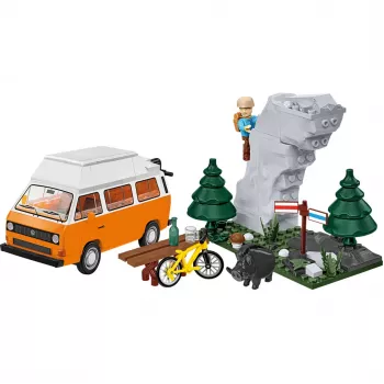 COBI Volkswagen T3 Camper Van 1:25 liejimo modelis - raudonas