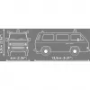COBI Volkswagen T3 Policijos statybinis blokų rinkinys 1:35 masteliu, 225 dalys