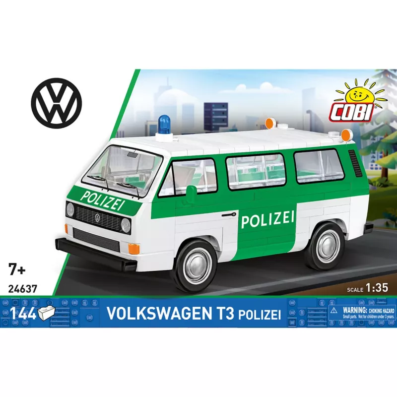 COBI Volkswagen T3 Policijos statybinis blokų rinkinys 1:35 masteliu, 225 dalys