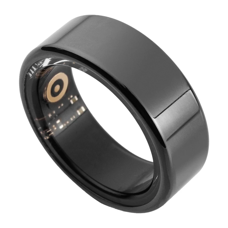 COLMI R02 išmanusis žiedas, 8 dydis, 18,1 mm (juodas) + įkrovimo dėklas