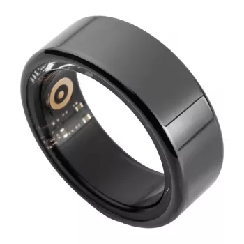 COLMI R02 išmanusis žiedas, 9 dydis, 18,9 mm (juodas) + įkrovimo dėklas
