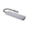 CONCEPTRONIC 7-in-1 USB-C Dockavimo stotis su HDMI, USB-C PD, 2x USB-A, SD & MicroSD kortelių skaitytuvais, 25 cm kabeliu, Space Grey